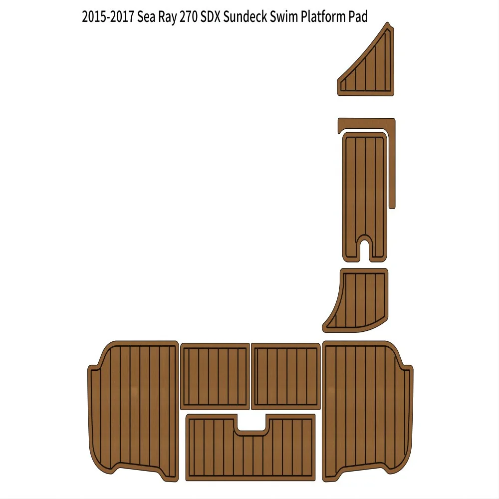 Alas lantai berenang SDX Sundeck 2015-2017 sinar laut 270 bantalan Platform perahu EVA busa jati