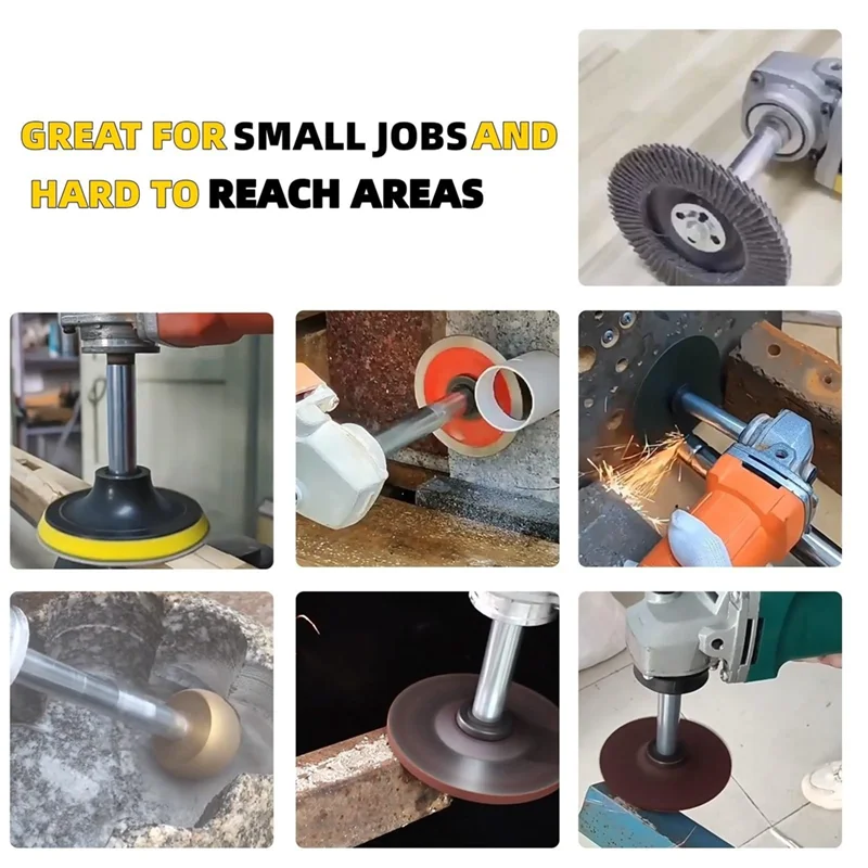 

M14 Thread Metal Extender Shaft Set Accessories Angle Grinder Attachments For Polisher Electric Polisher