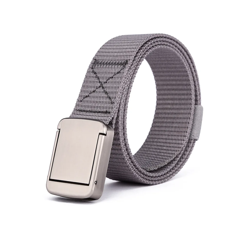 Man Riem Outdoor Unisex Legering Automatische Canvas Riem Veiligheidsgesp Nylon Riem Voor Man