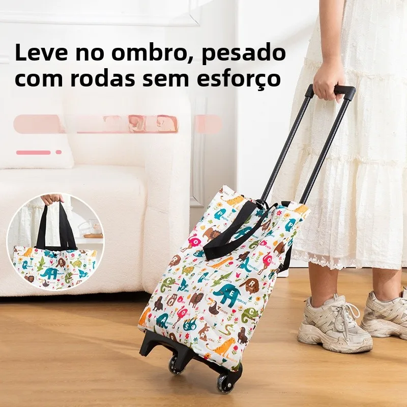 hand-pulling-shopping-cart-vegetable-buying-small-car-stacking-hand-pulling-cart-portable-storage-organizer-family-use