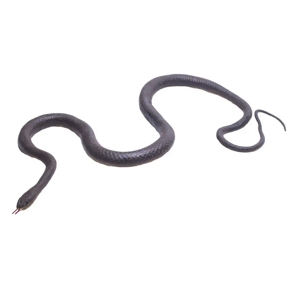 Realistic Simulation Snake Soft Lifelike Model Prank Snake with String Clip S-Shaped Fake Snake Garden Decoration