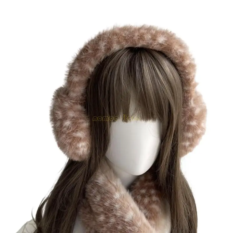 31BF الرنة القطيفة عقال وشاح الأذن يفشل الساق يغطي الشتاء الدفء التبعي #4