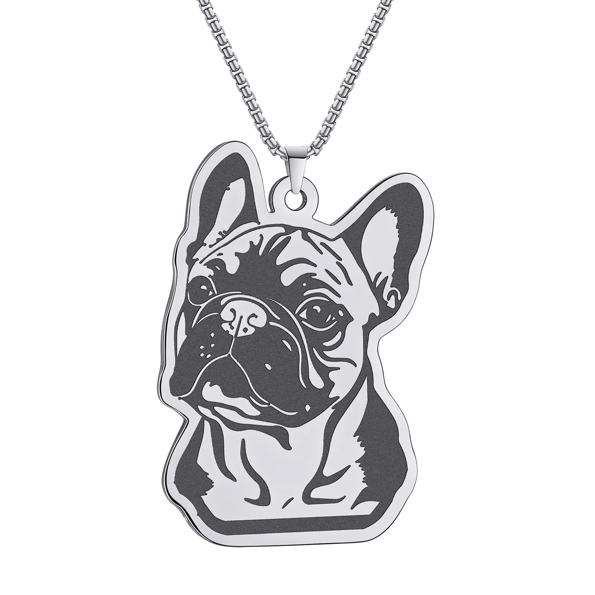 Retro necklace Personality HiphopFrench Bulldog  Necklace Brittany spanielJewelry Necklace Design Necklace for Women and Man