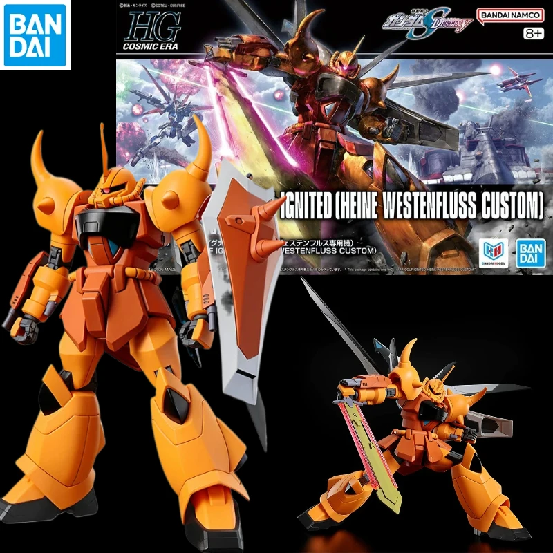 В наличии: Bandai HG SEED Heine Special Machine New Edition HGCE New Flame Tiger Gundam, сборная модель, коллекционный подарок.
