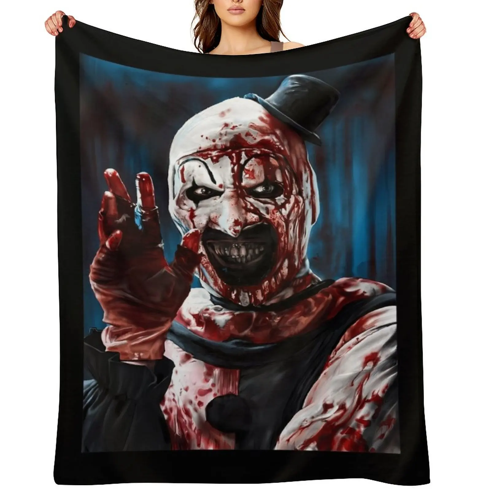 

The Clown Drawing Art Throw Blanket for winter Vintage Blankets For Bed heavy to sleep Blankets