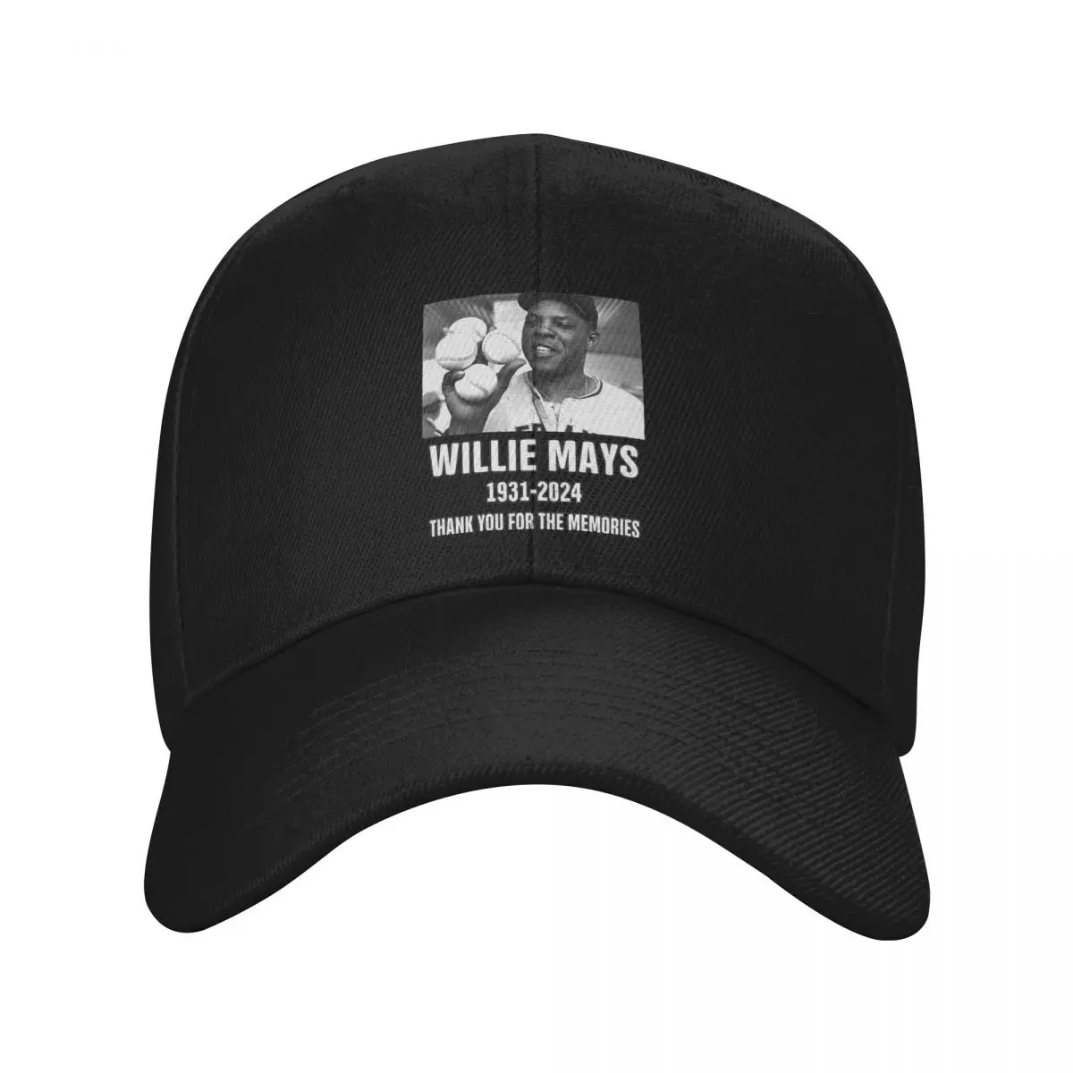 RIP Willie Mays Baseball Caps Adult Popular Trucker Hat Baseball Hats Adjustable Snapback Caps Sun Caps Summer Caps