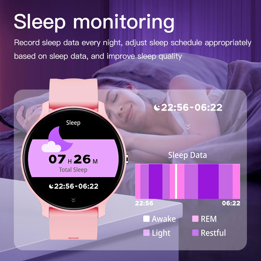 Men Smart Watch Women Heart Rate Blood Pressure Monitoring Sleep Health Monitor Bluetooth Call Sports waterproof For Android iOS