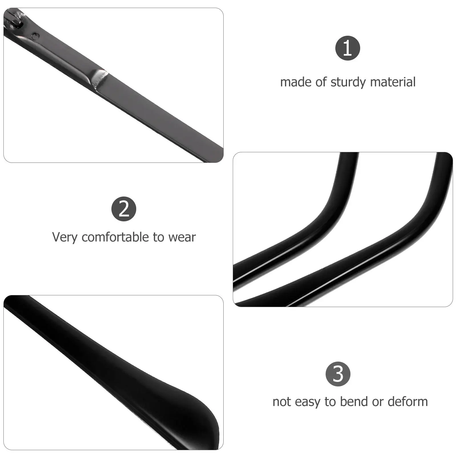 1Pair Premium Metal Glasses Replacement Temple Arms Fits Most Eyewear Including Sunglasses Reading Myopia Frames Long-Lasting