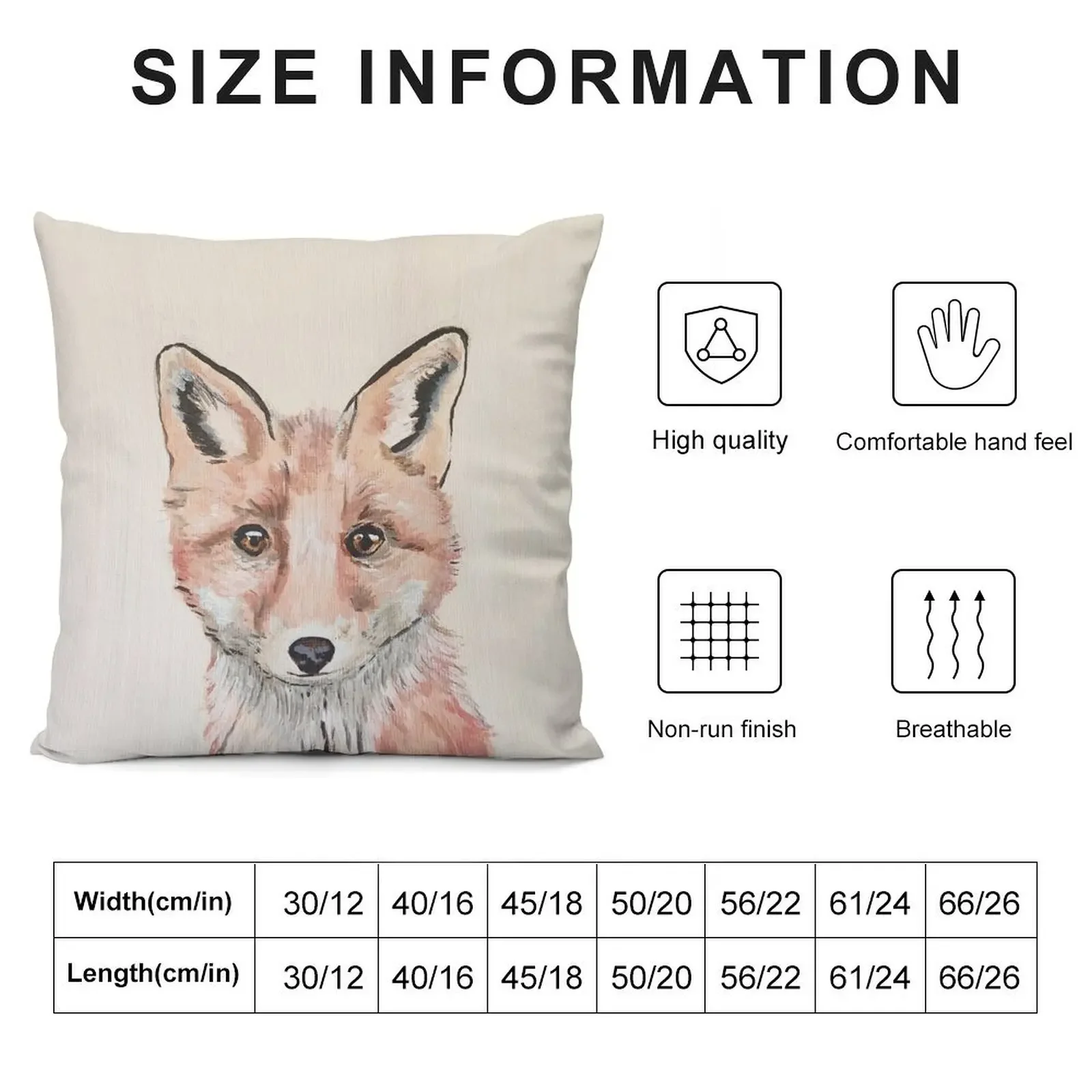 Clever Little Fox Throw Pillow Cusions Cover Cushions For Children Cushions For Sofa Christmas Cushion For Home pillow