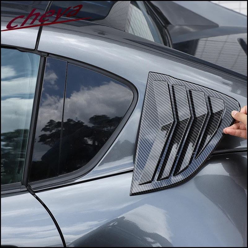 

For Mazda MX-5 Miata ND (Hard Top Spec) 2016-2025 Car Rear Window Triangle Shutter Louvre Cover Decorative Trim Accessories 2Pcs