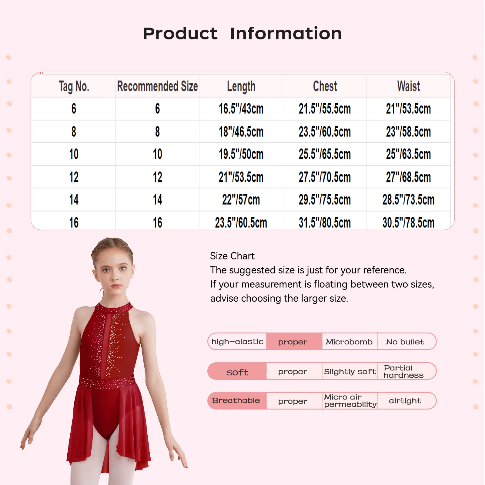 Kids Girl Gymnastics Leotard Dress Rhinestones Sleeveless Ballet Tutu Dress Ballroom Figure Ice Skating Competition Costume