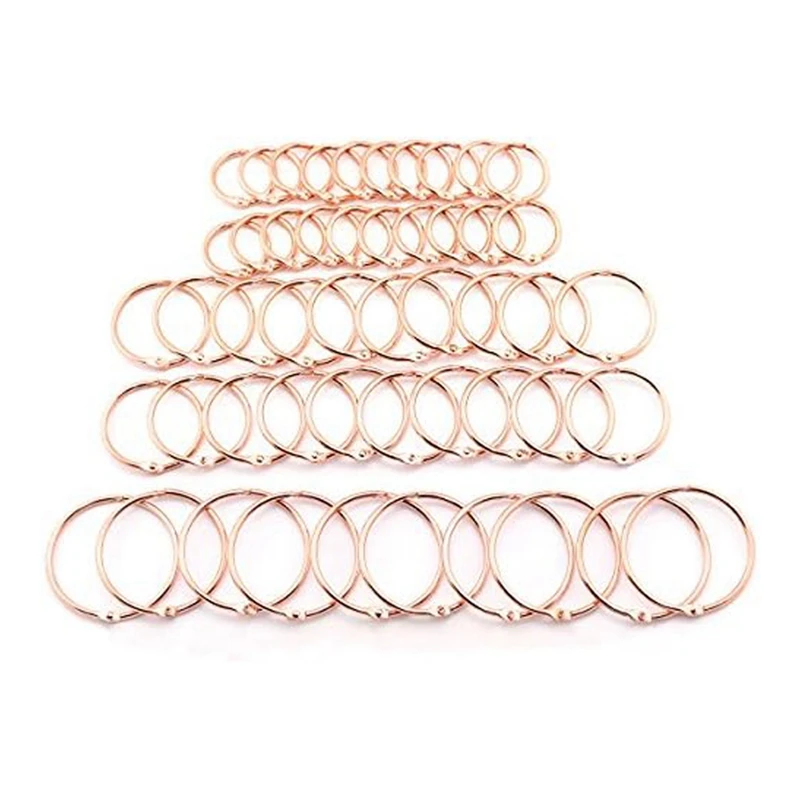 50delige Boekring Diverse Set 1 Inch 1.5 Inch 2 Inch Metalen Loopbook Bindmiddel Scharnier Gesp Doe-Het-Zelf Bindende Ring