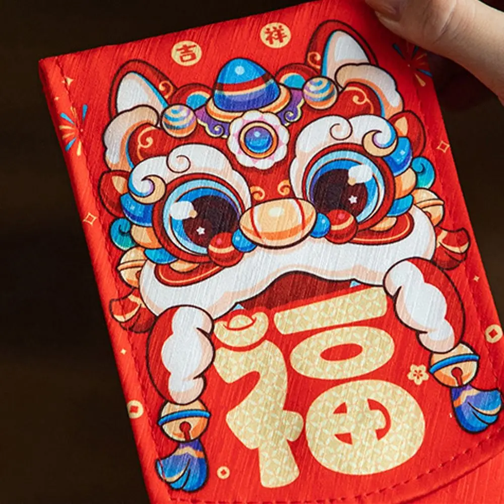 Chinese 2025 Snake Year Red Envelopes Blessing Traditional New Year Lucky Envelopes Coin Purse Hongbao Money Packing Bag