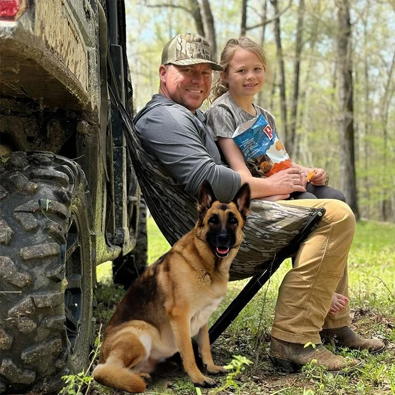 مقعد صيد منخفض للأسفل في الهواء الطلق، 2026 كرسي هزاز صيد جديد محمول وخفيف الوزن #3