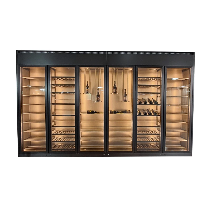 

Commercial stainless steel thermostatic wine cabinet with lock