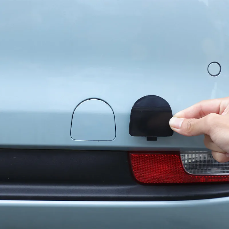 

Черный АБС-пластик для Fiat 500 2016-2024, крышка переднего и заднего буксировочного крюка, крышка заднего прицепа, отделка крышки, автомобильные аксессуары