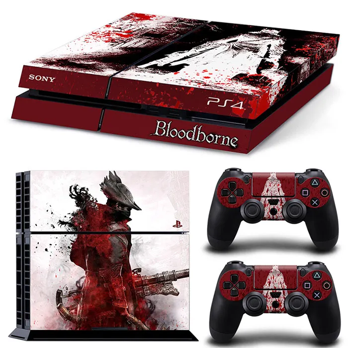 

Bloodborne game accessories Sticker for PS4 Console + Controller Dustproof Vinyl Cover Decal Protective for Case for Shell