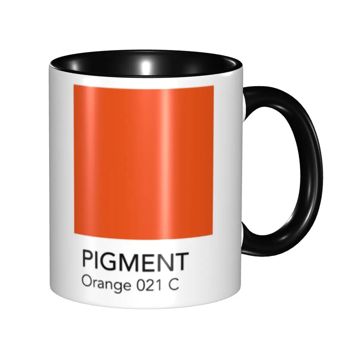 

Custom Pantones Orange Mug DIY Ceramic Milk Tea Coffee Cup