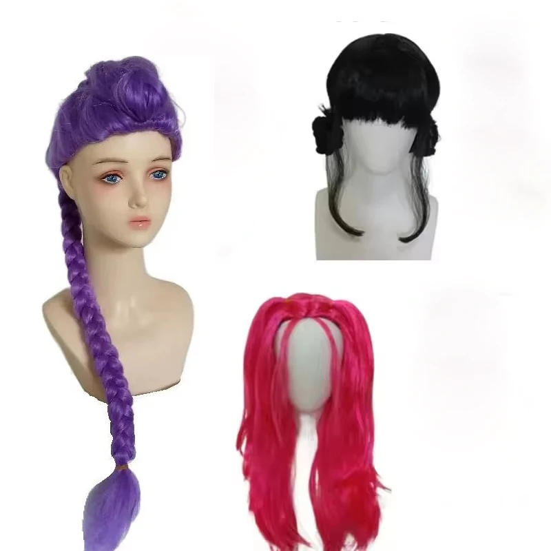 Halloween Girl group Cosplay Wig Heat Resistant Synthetic Hair for Women Girls Group Roleplay Props Carnival