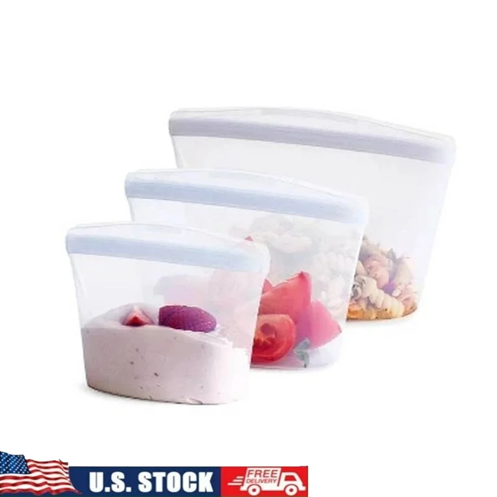 

Premium Silicone Reusable Food Storage Bowls Set 3 Pack Heat Resistant Microwave Safe Dishwasher Friendly Eco-Friendly Meal Prep