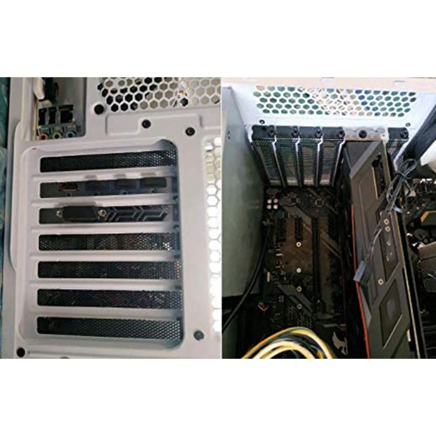 

40 шт., крышка слота для PCI, твердая стальная заглушка для пылевого фильтра, вентилируемые крышки слотов для компьютерных чехлов с 40 винтами