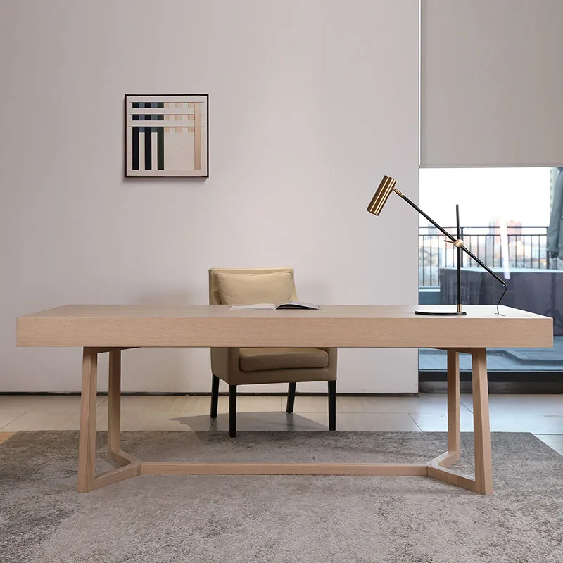Wooden Standing Office Desk Modern Computer Home Executive Office Desk Design Minimalist Mesas Escritorio Commercial Furniture