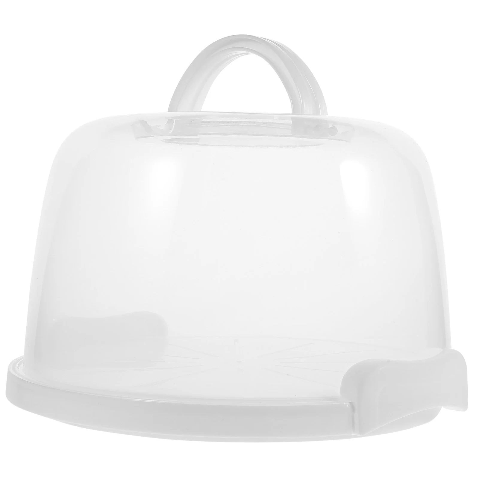 

8 Inch White Heightening Cake Packing Holder Carrier Dessert Container with Lid