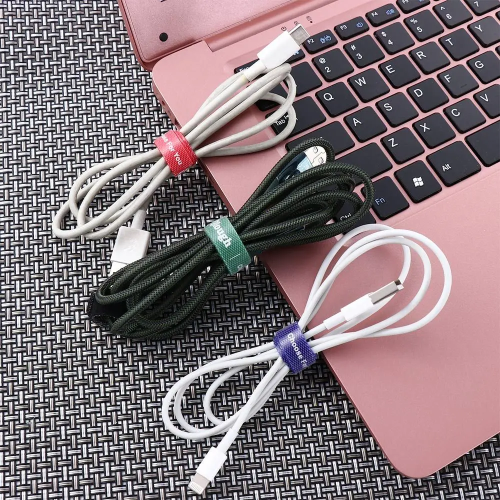 Multi-function Cable Organizer Free Cut Cable Organizer Wire Clip Reusable Nylon USB Charger Protector Strong Sticky Cable Ties