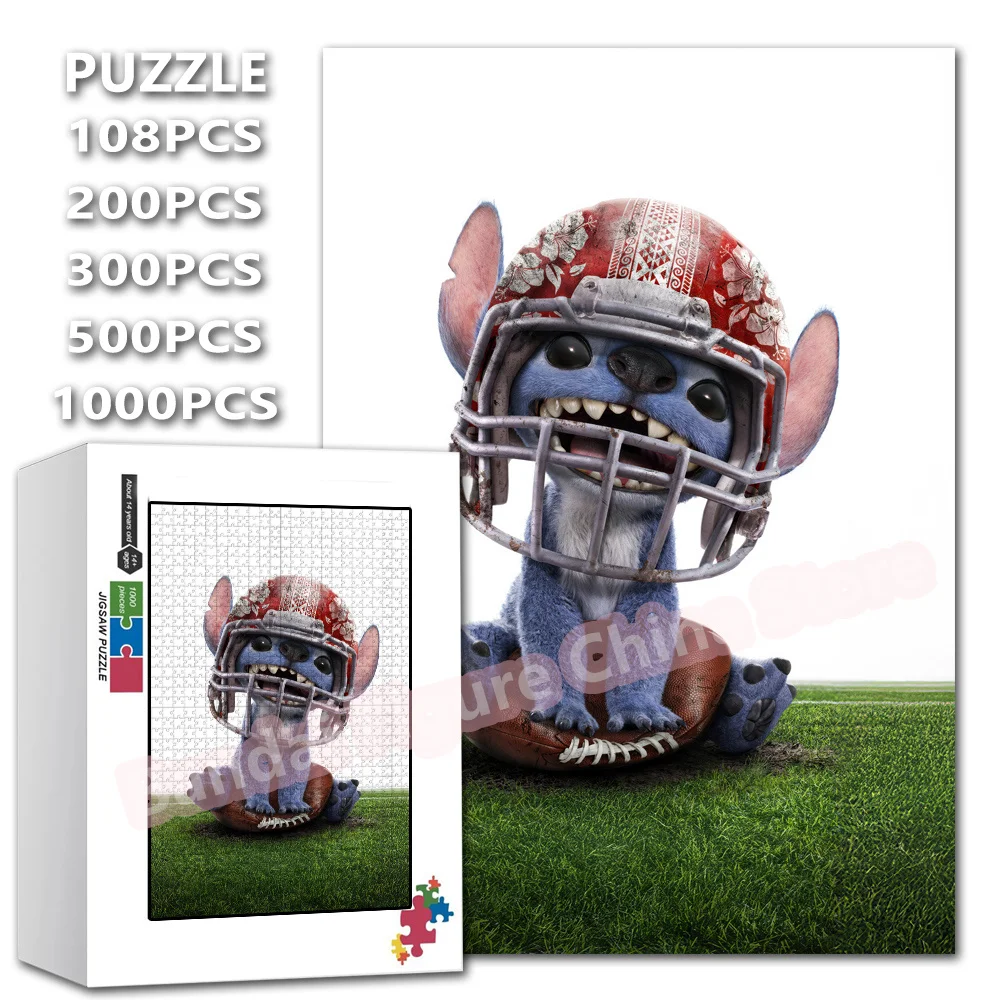 

Lilo and Stitch New Beginning Puzzle 108/200/300/500/1000 Pieces Disney Movies Print Jigsaw Puzzles Decompress Toys Gifts