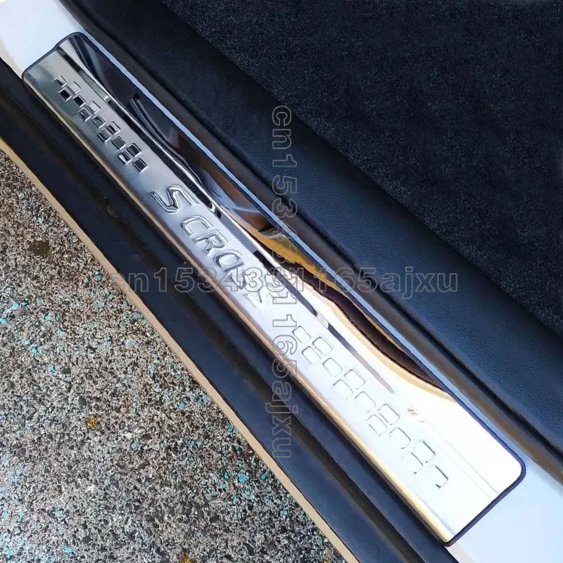 For Suzuki SX4 S-Cross S Cross 2014 2015 2016 2017 2018 2019 2020 Stainless Steel Car Door Sill Scuff Plate Cover Car styling