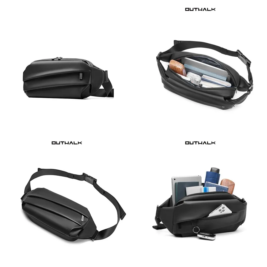 

【New style】New men's backpack multi-functional large-capacity business small backpack functional chest bag men's shoulder bag m