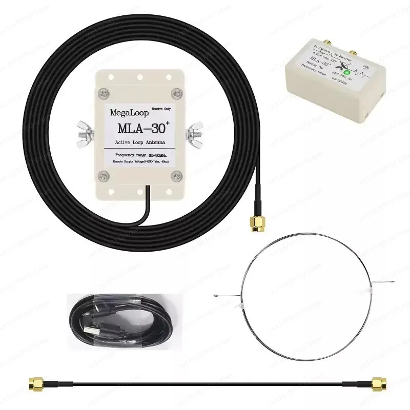 

MLA-30+ Ring Active Receiving Antenna, Low Noise, Medium Wave, Short Wave Antenna, Balcony Mounting