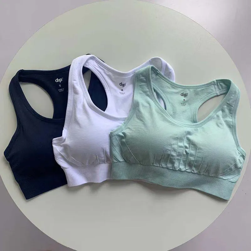Ladies Medium-High Support Sports Vest Breathable Fast Dry Shockproof Fitness Workout Bra