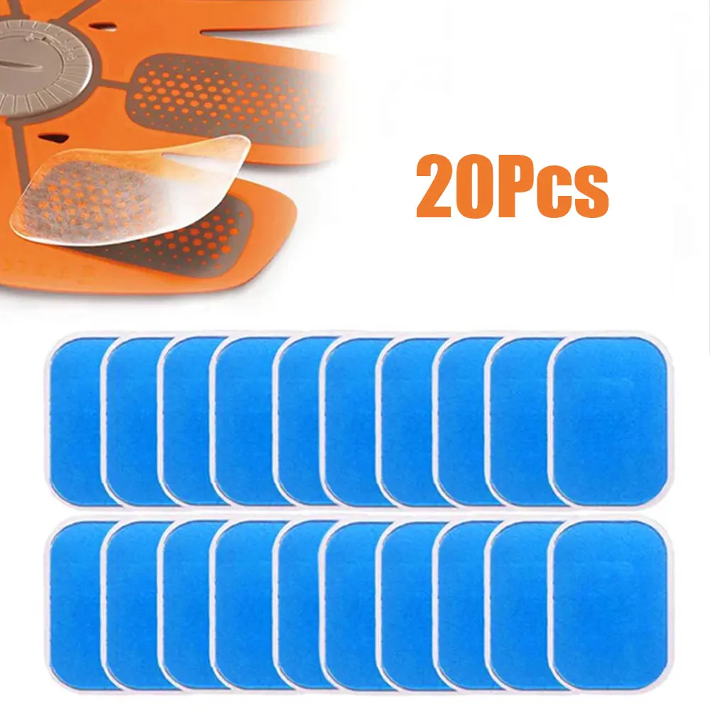 

20Pcs EMS Trainer Abdominal Gel Pad for Electric Muscle Stimulator Stickers Weight Loss Body Slimming Massage Tools Accessories