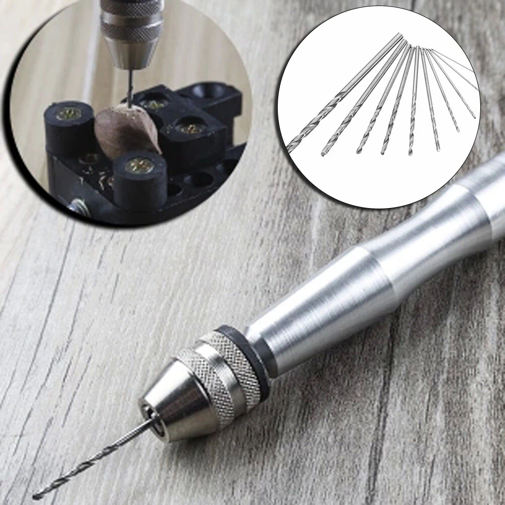 Power Tool Accessory Mini Hand Drill Revolving Head Well Made Multi Use Power Tools Set Supplies Twisted Workshop