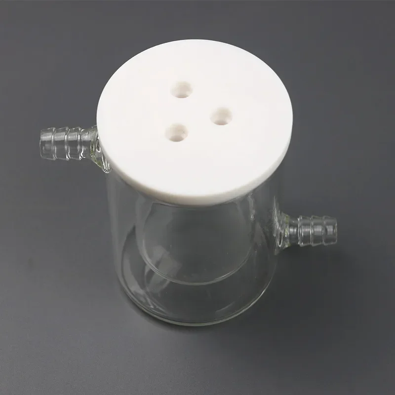 

50ml 100ml 150ml 200ml Unsealed Double Layer Water Bath Electrolytic Cell Micro Sealed Cell Electrical Reactor