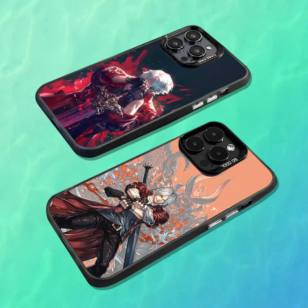 

Game D-Devil Mays Cry D-DMC Phone Case For iPhone 16,15,14,13,12,11,Mini,Pro,MAX Black Matte Shockproof Cover