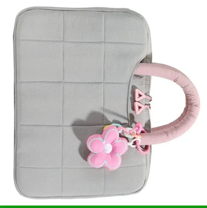 حقيبة كمبيوتر U55C أنيقة على شكل زهرة بأكمام واقية مبطنة لأجهزة الكمبيوتر المحمول مقاس 14 بوصة، تصميم مناسب للسفر