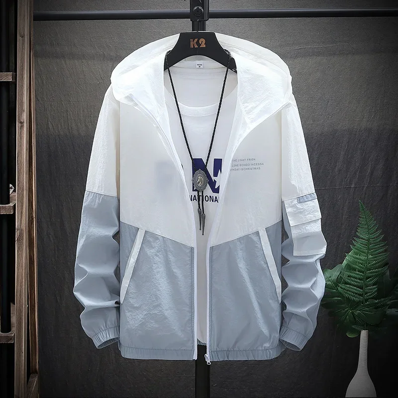 Summer Jacket Men's Thin Loose Jacket Student's Korean-style Trendy Sun Protection Casual Top
