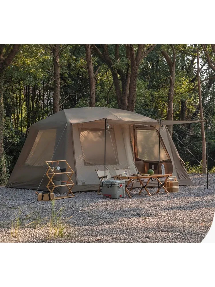 Automatic inflatable tent canopy two-in-one outdoor portable folding rainstorm relief tent