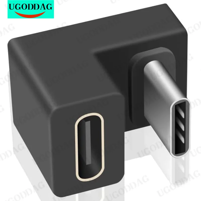 1x Przedłużacz USB 3.1 typu C Gen 2 męski na C żeński w kształcie litery U 180 stopni Złącze 10 Gb/s do laptopa Nintendo Switch