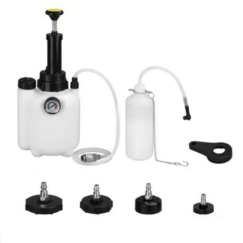 3L Car Brake Fluid Bottle Pressure Bleeding Changer Vacuum Pump Manual Car Brake Bleeder Kit With1l Oil Bottle Fluid-A91R