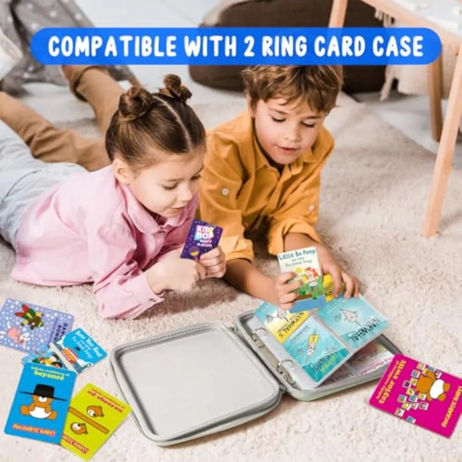 ヨトカードケース用カードスリーブ12枚パック、カード96枚収納可能、2リングカードホルダー、カードケース、カードバインダー、カードバインダースリーブ対応