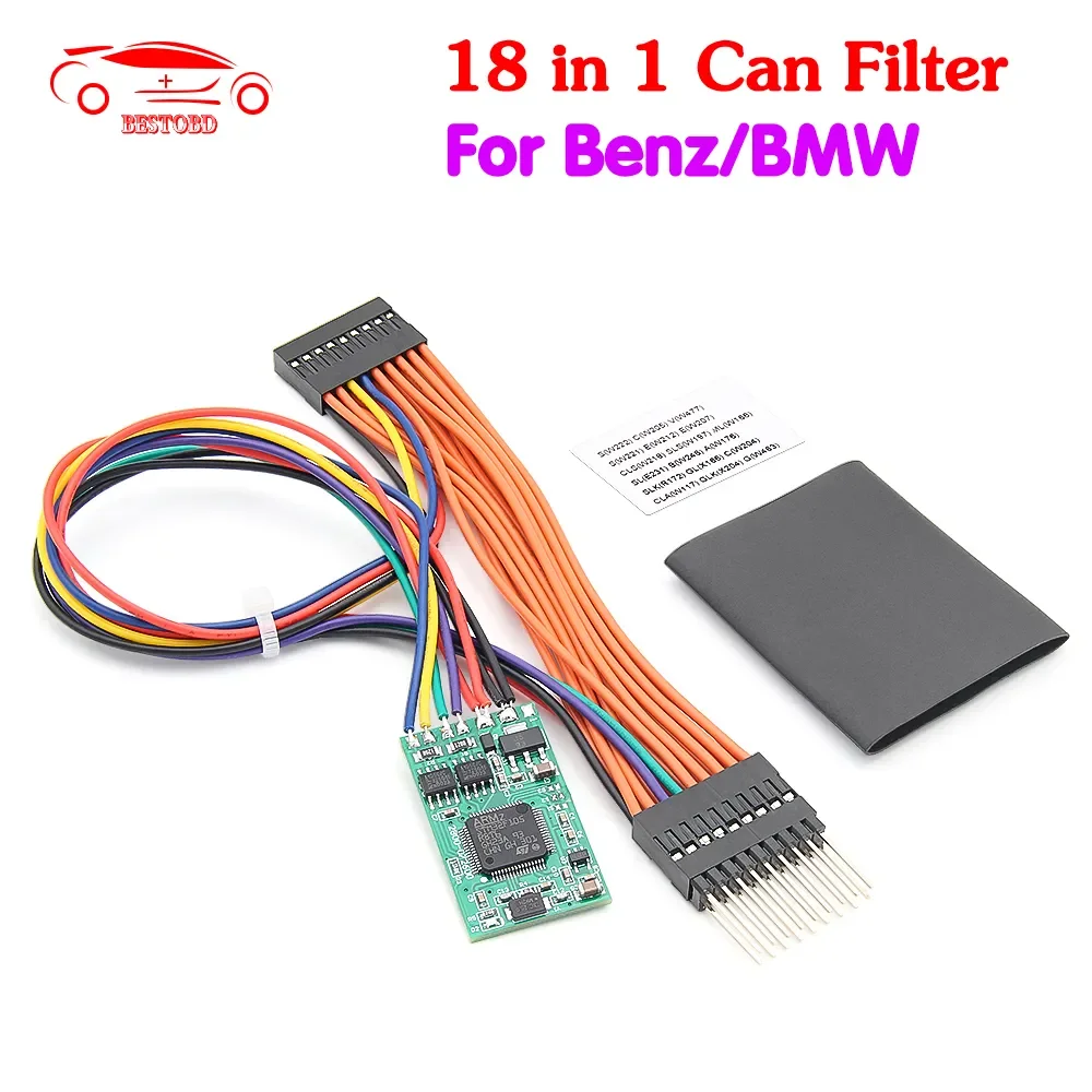 18 In 1 CAN Filter For Mercedes Benz odometer W222/W205/W447/204/W212 For BMW Universal Emulator for Mileage