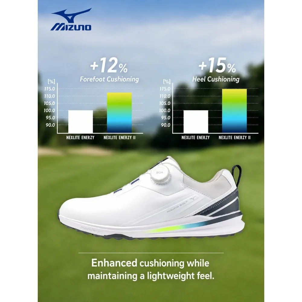 2026 New Mizuno Golf Shoes Mens BOA Closure Spikeless Trainers Anti-Slip Comfortable Athletic Outdoor Sports Sneakers 51GM265101 view 3