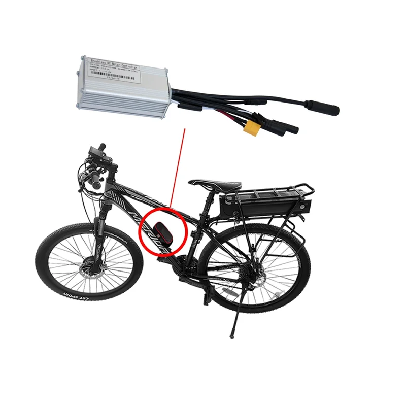 

SA-Bicycle Electric Scooter Controller Accessories 24V36V48V-17A Sine Wave Tri-Mode Controller Waterproof