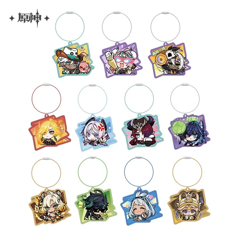 

Game Genshin Impact Official Genuine Product Natlan Chibi style emoji Acrylic Hanging Ornament Halloween Christmas Gifts Cosplay