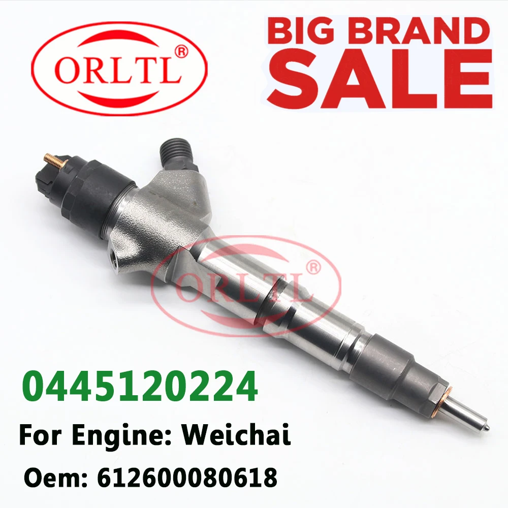 

0 445 120 224 Common Rail Injector 0445120224 Diesel Injector Nozzle 0445 120 224 For WEICHAI 612600080618