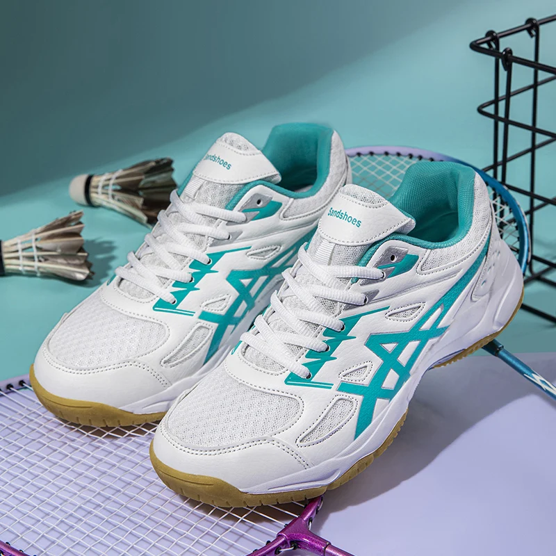 

Men's and women's badminton shoes - sports support, flexibility, shock absorption and cushioning, grip table tennis shoes, volle