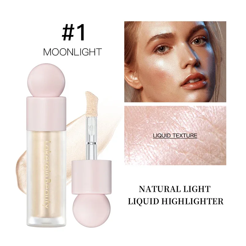 7.5Ml Vloeibare Highlight Make-Up Waterdichte Gezichtscontouren Bronzer Make-Up Natuurlijke Verhelderende Body Illuminator Cosmetica Voor Vrouwen